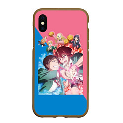 Чехол iPhone XS Max матовый Tomo chan Is a Girl - Anime, цвет: 3D-коричневый