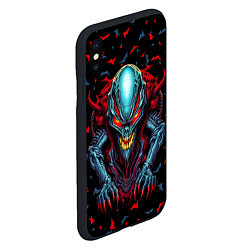 Чехол iPhone XS Max матовый Инопланетный монстр, цвет: 3D-черный — фото 2