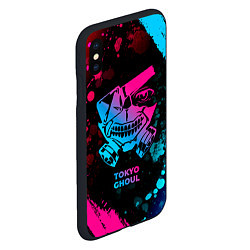 Чехол iPhone XS Max матовый Tokyo Ghoul - neon gradient, цвет: 3D-черный — фото 2