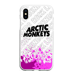 Чехол iPhone XS Max матовый Arctic Monkeys rock legends: символ сверху