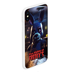 Чехол iPhone XS Max матовый Five Nights at Freddys Bonnie, цвет: 3D-белый — фото 2