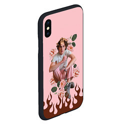 Чехол iPhone XS Max матовый Тимоти в огне, цвет: 3D-черный — фото 2