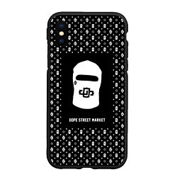 Чехол iPhone XS Max матовый Real ski mask, цвет: 3D-черный