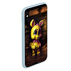 Чехол iPhone XS Max матовый Spring Bonnie Five Nights at Freddys, цвет: 3D-голубой — фото 2