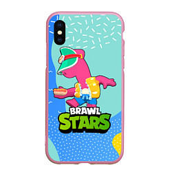 Чехол iPhone XS Max матовый Doug Brawl Stars