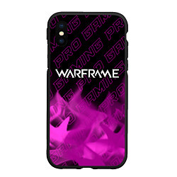 Чехол iPhone XS Max матовый Warframe pro gaming: символ сверху