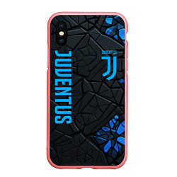 Чехол iPhone XS Max матовый Juventus logo, цвет: 3D-баблгам