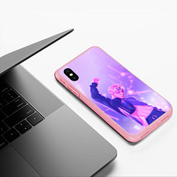 Чехол iPhone XS Max матовый Хёнджин на концерте - Стрей Кидс, цвет: 3D-баблгам — фото 2