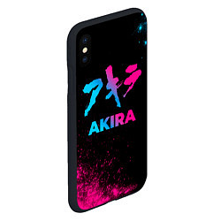 Чехол iPhone XS Max матовый Akira - neon gradient, цвет: 3D-черный — фото 2