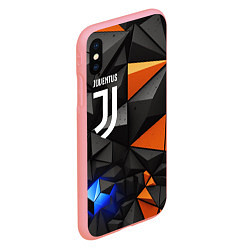 Чехол iPhone XS Max матовый Juventus orange black style, цвет: 3D-баблгам — фото 2