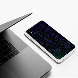 Чехол iPhone XS Max матовый Звездные сети, цвет: 3D-белый — фото 2