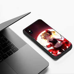 Чехол iPhone XS Max матовый Touhou Project Фландр Скарлет, цвет: 3D-черный — фото 2