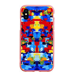 Чехол iPhone XS Max матовый Colorful abstraction - vogue - paint, цвет: 3D-баблгам