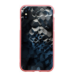 Чехол iPhone XS Max матовый Каменная текстура, цвет: 3D-баблгам