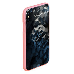 Чехол iPhone XS Max матовый Каменная текстура, цвет: 3D-баблгам — фото 2