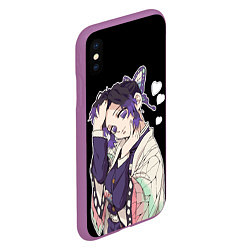 Чехол iPhone XS Max матовый Милая Шинобу Кочо, цвет: 3D-фиолетовый — фото 2