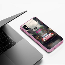 Чехол iPhone XS Max матовый Forza Horizon game, цвет: 3D-розовый — фото 2