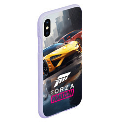 Чехол iPhone XS Max матовый Forza Horizon, цвет: 3D-светло-сиреневый — фото 2