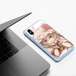 Чехол iPhone XS Max матовый Touhou Project Flandre Scarlet Cute, цвет: 3D-голубой — фото 2