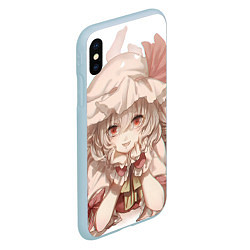 Чехол iPhone XS Max матовый Touhou Project Flandre Scarlet Cute, цвет: 3D-голубой — фото 2