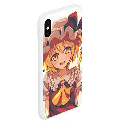 Чехол iPhone XS Max матовый Touhou Project Flandre Scarlet Smile, цвет: 3D-белый — фото 2