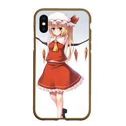 Чехол iPhone XS Max матовый Touhou Project Flandre, цвет: 3D-коричневый