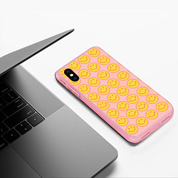 Чехол iPhone XS Max матовый Smiley, цвет: 3D-баблгам — фото 2