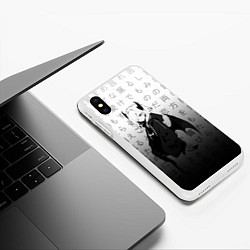 Чехол iPhone XS Max матовый Демоническое презрение, цвет: 3D-белый — фото 2