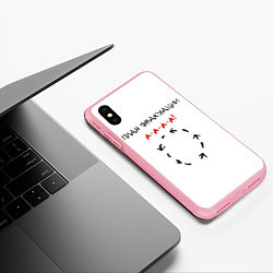 Чехол iPhone XS Max матовый План эвакуации, цвет: 3D-баблгам — фото 2