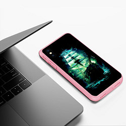 Чехол iPhone XS Max матовый Изумрудный парусник, цвет: 3D-баблгам — фото 2