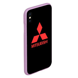 Чехол iPhone XS Max матовый Mitsubishi sportcar, цвет: 3D-сиреневый — фото 2