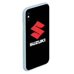 Чехол iPhone XS Max матовый Suzuki sport brend, цвет: 3D-голубой — фото 2