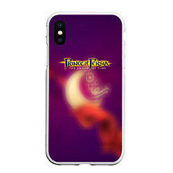 Чехол iPhone XS Max матовый Prince of persia, цвет: 3D-белый