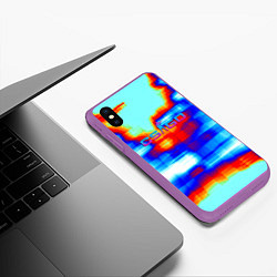 Чехол iPhone XS Max матовый Cs go gradient skin, цвет: 3D-фиолетовый — фото 2