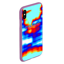 Чехол iPhone XS Max матовый Cs go gradient skin, цвет: 3D-фиолетовый — фото 2