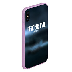 Чехол iPhone XS Max матовый Umbrella resident evil, цвет: 3D-сиреневый — фото 2