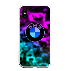 Чехол iPhone XS Max матовый Bmw anime, цвет: 3D-белый