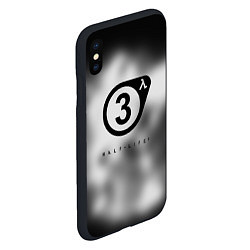 Чехол iPhone XS Max матовый Half life 3 black, цвет: 3D-черный — фото 2