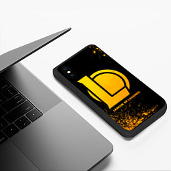 Чехол iPhone XS Max матовый League of Legends - gold gradient, цвет: 3D-черный — фото 2