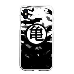 Чехол iPhone XS Max матовый Dragon ball Helloween bat, цвет: 3D-белый