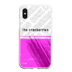 Чехол iPhone XS Max матовый The Cranberries rock legends посередине