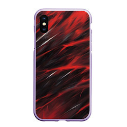 Чехол iPhone XS Max матовый Красный шторм, цвет: 3D-светло-сиреневый