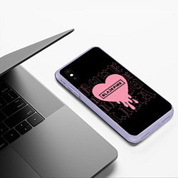 Чехол iPhone XS Max матовый Blackpink: Jisoo Jennie Rose Lisa, цвет: 3D-светло-сиреневый — фото 2