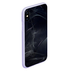 Чехол iPhone XS Max матовый Серый дым и тьма, цвет: 3D-светло-сиреневый — фото 2