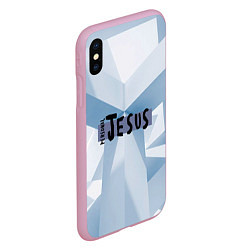 Чехол iPhone XS Max матовый Personal Jesus by Depeche Mode, цвет: 3D-розовый — фото 2