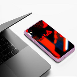 Чехол iPhone XS Max матовый Counter strike cyrex, цвет: 3D-сиреневый — фото 2