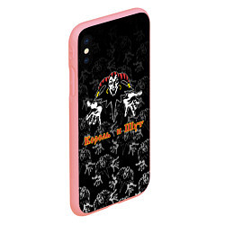 Чехол iPhone XS Max матовый Король и шут - паттерн, цвет: 3D-баблгам — фото 2
