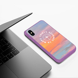 Чехол iPhone XS Max матовый 30 SMT Seasons, цвет: 3D-фиолетовый — фото 2