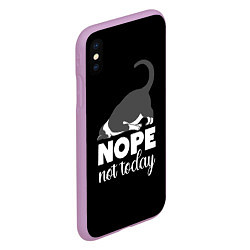 Чехол iPhone XS Max матовый Nope not today, цвет: 3D-сиреневый — фото 2