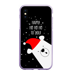 Чехол iPhone XS Max матовый Happy ho ho ho to you